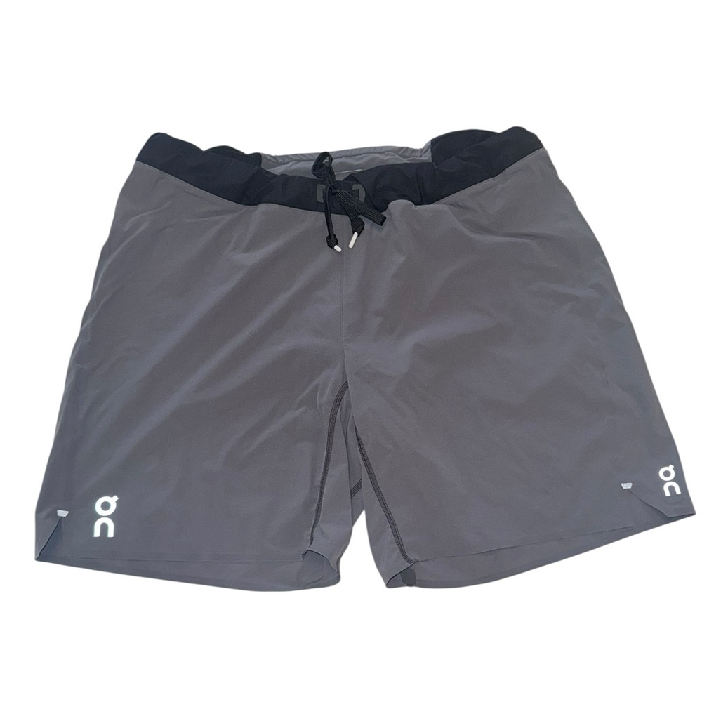 On Running Men's Athletic Shorts - Charcoal and Black